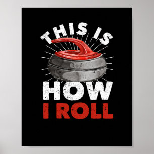 Curling Player Fan Winter Sports Curler Poster