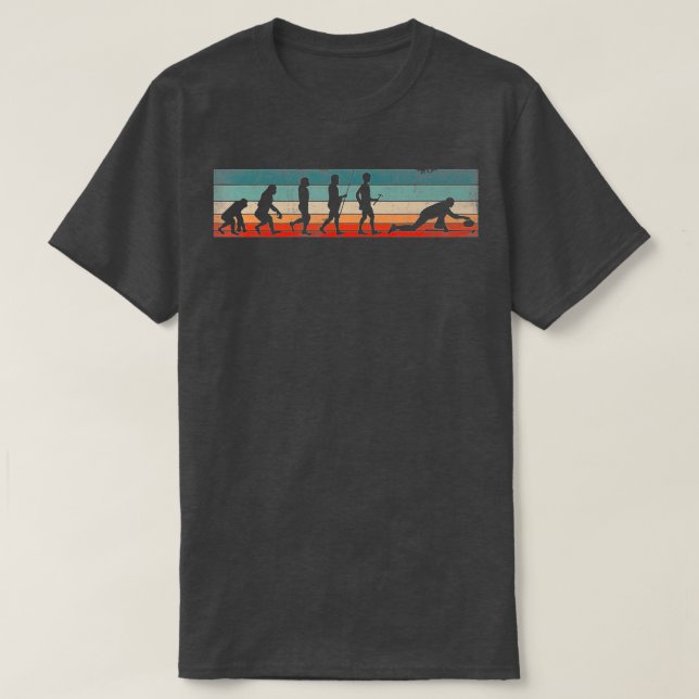 Curling Player for a Curler Evolution  T-Shirt (Design Front)
