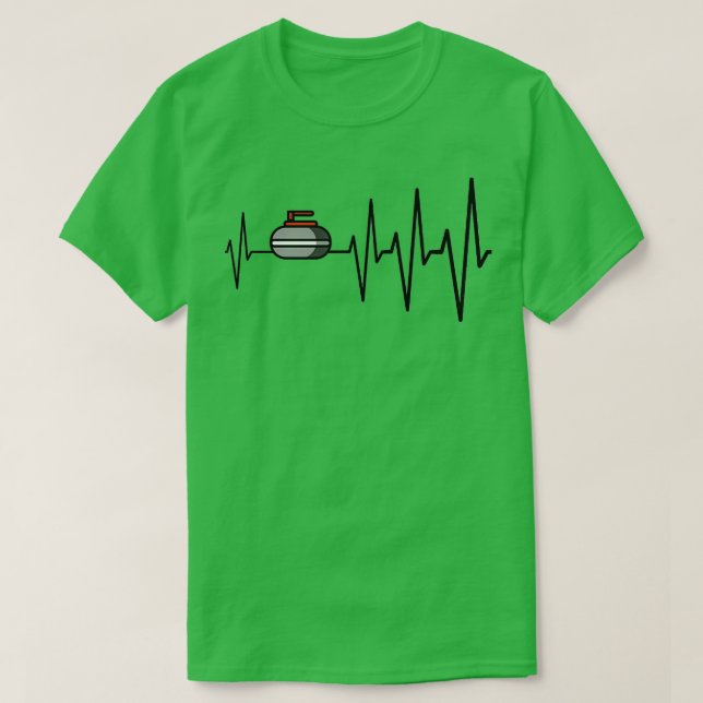 Curling raises my pulse T-Shirt (Design Front)