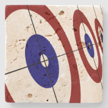 Curling Rings Stone Coaster