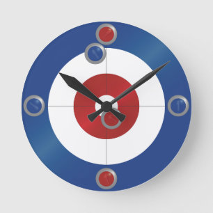 Curling rings wall clock