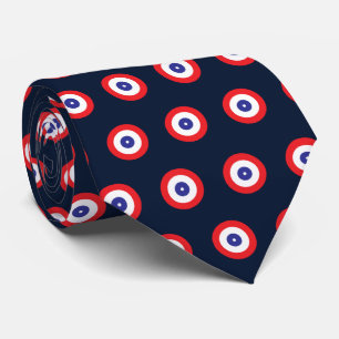 Curling Rink Target Patterned Tie