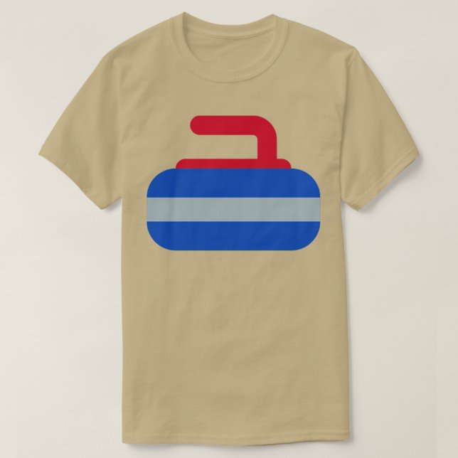 Curling Rock Curling Stone for Winter Sport Enthus T-Shirt (Design Front)