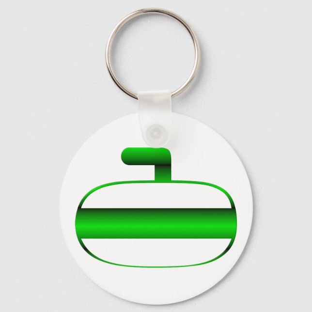 Curling rock key ring (Front)