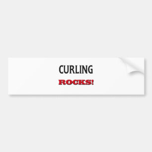 Curling Rocks Bumper Sticker