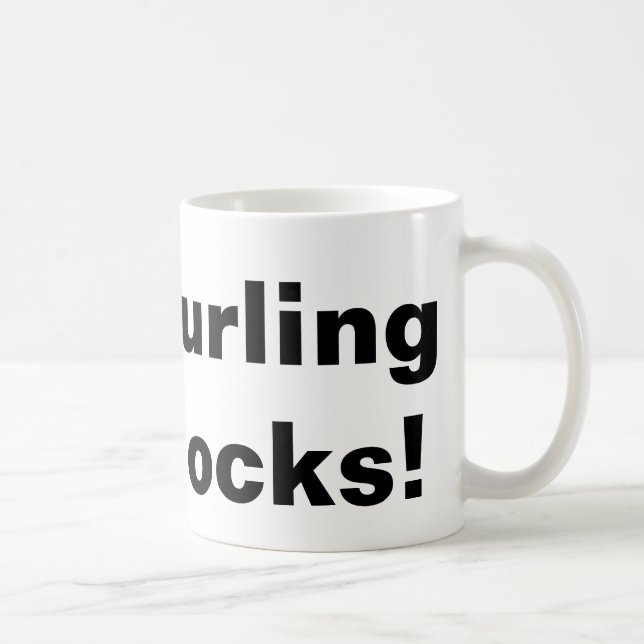 Curling Rocks Coffee Mug (Right)