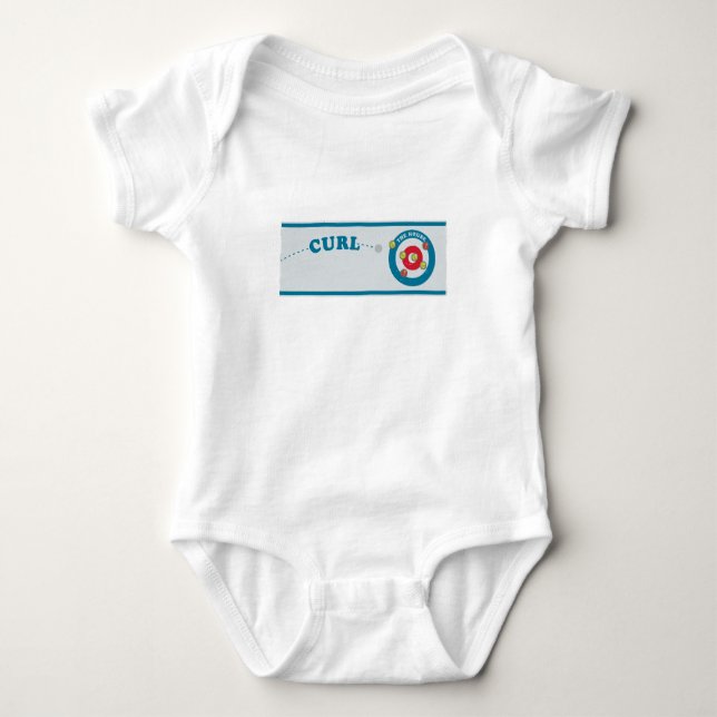 Curling sheet Curling stones Baby Bodysuit (Front)