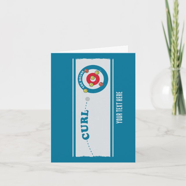 Curling sheet Curling stones Card (Front)