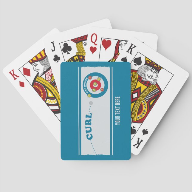 Curling sheet Curling stones Playing Cards (Back)