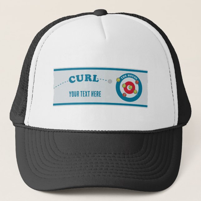 Curling sheet Curling stones Trucker Hat (Front)