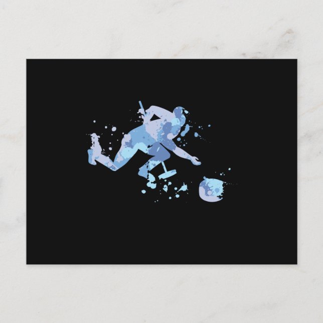 Curling Splash Postcard (Front)