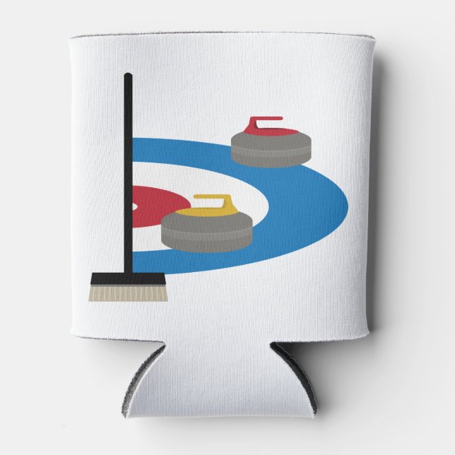 Curling Sport Can Cooler (Front)