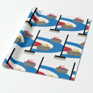 Curling Sport Wrapping Paper