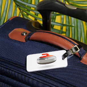 Curling Stone Luggage Tags