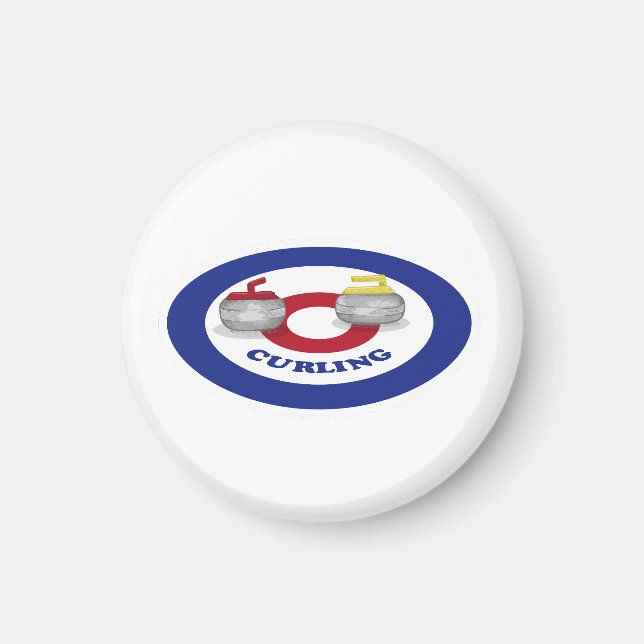 Curling stone magnet (Front)