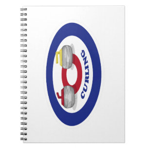 Curling stone notebook
