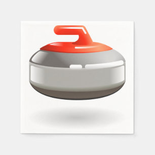 Curling Stone Paper Napkins