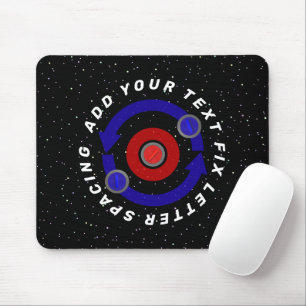 Curling Stone rolling like the Earth's orbit Mouse Mat
