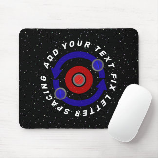Curling Stone rolling like the Earth's orbit Mouse Mat