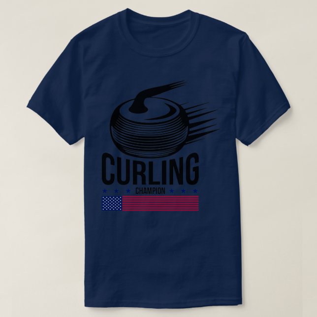 Curling support fans T-Shirt (Design Front)