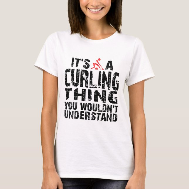 Curling Thing T-Shirt (Front)
