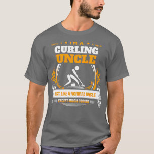 Curling Uncle Christmas Gift or Birthday Present T-Shirt
