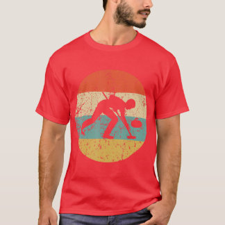 Curling Vintage Retro Curler  T-Shirt