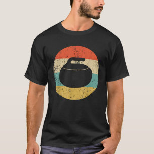 Curling Vintage Retro Curling Stone T-Shirt
