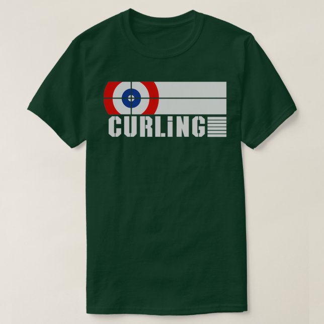 Curling winter sport curling with text T-Shirt (Design Front)