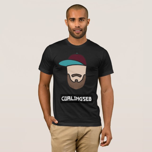 Curlingseb Black T-shirt Men (Front Full)
