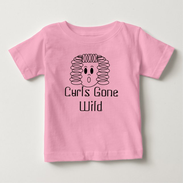 Curls Gone Wild Baby T-Shirt (Front)