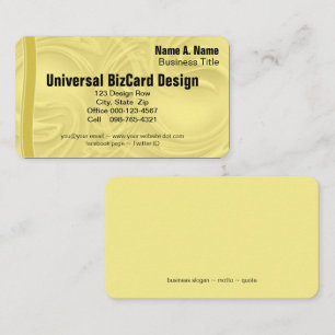 Curls Over Yellow Business Card
