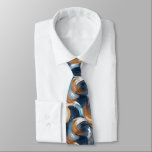 Curly Abstract Brushstrokes in Blue, White & Brown Tie<br><div class="desc">A dynamic abstract pattern necktie featuring curly brushstrokes in harmonious shades of blue, white, and earthy brown. This expressive design captures movement and fluidity through layered strokes, offering a modern yet organic aesthetic. Perfect for seasonal themes, artistic collections, and abstract lovers seeking a blend of cool and neutral tones with...</div>