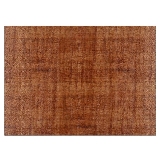 Curly Acacia Wood Grain Look Cutting Board (Front)