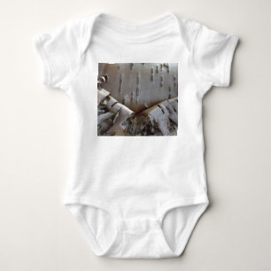 Curly Birch Bark Tree Rustic Baby Bodysuit