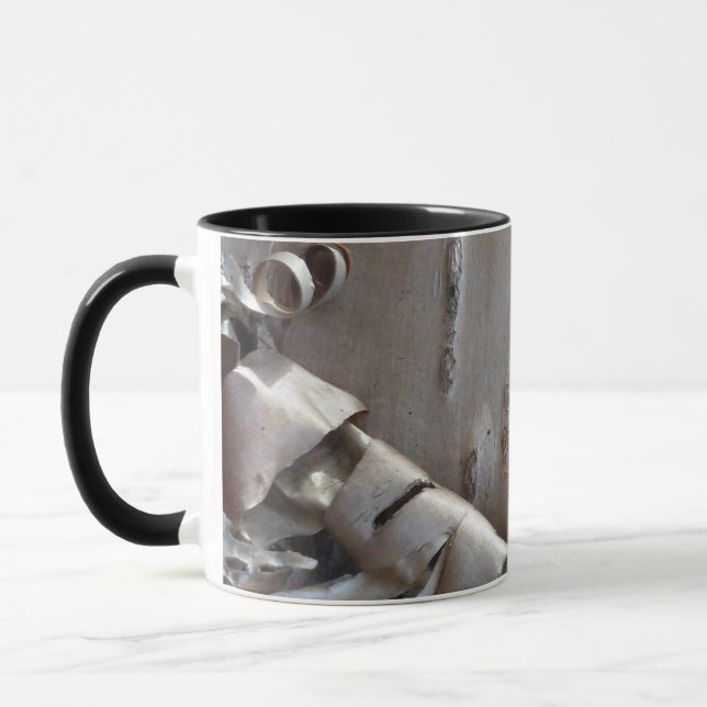 Curly Birch Bark Tree Rustic Mug (Left)
