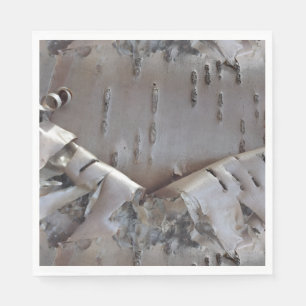 Curly Birch Bark Tree Rustic Napkin