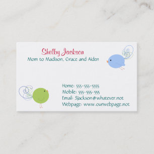 Curly Birds Business Card