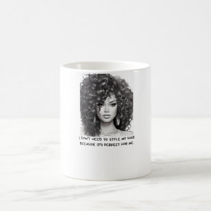 Curly Brunette Beauty Coffee Mug