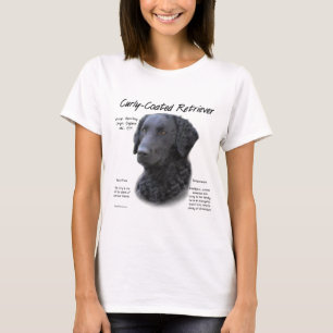 Curly-Coated Retriever History Design T-Shirt