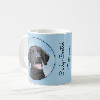 Curly-Coated Retriever Painting - Original Dog Art Coffee Mug