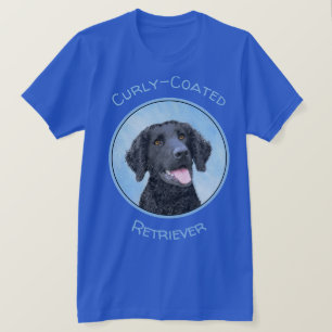 Curly-Coated Retriever Painting - Original Dog Art T-Shirt