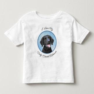 Curly-Coated Retriever Painting - Original Dog Art Toddler T-Shirt