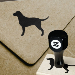 Curly Coated Retriever Silhouette Rubber Stamp