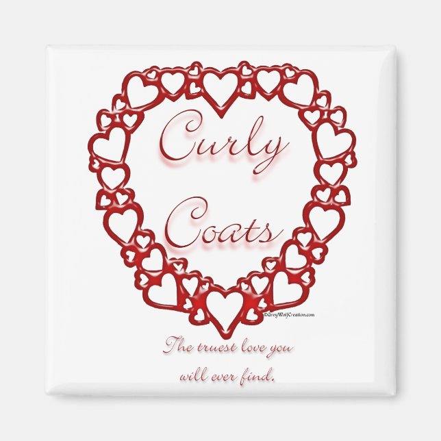 Curly-Coated Retriever True Love Magnet (Front)
