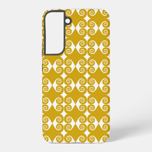Curly Diamond Pattern Samsung Galaxy S22+ Case (Back)