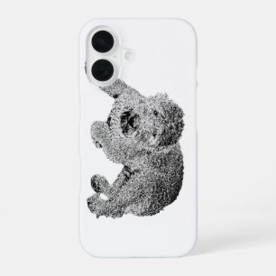 Curly Dog Phone Case – Lying Dog Ink Sketch