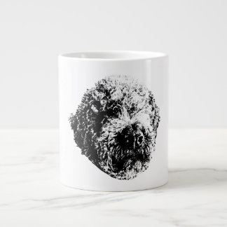 Curly Face, Big Heart Large Coffee Mug