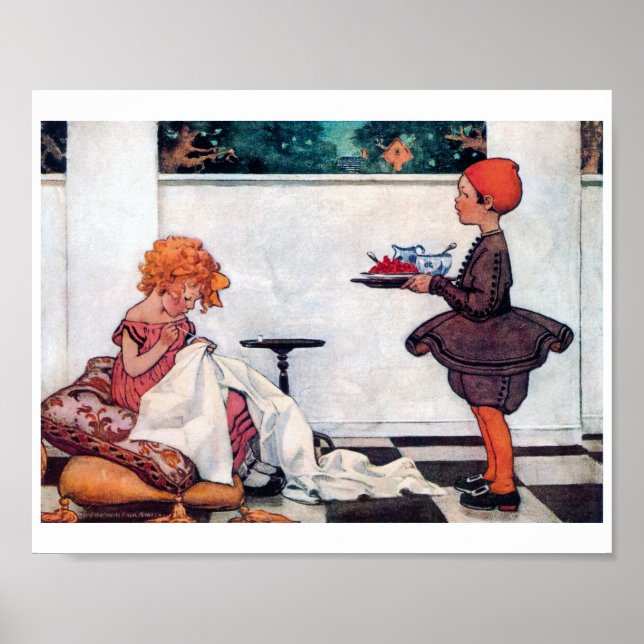 Curly Girl, Jessie Willcox Smith Poster (Front)