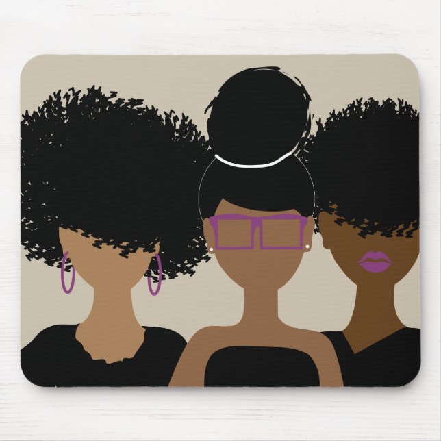 Curly Girl Trio Mousepad (Front)